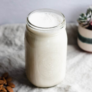 Homemade almond milk