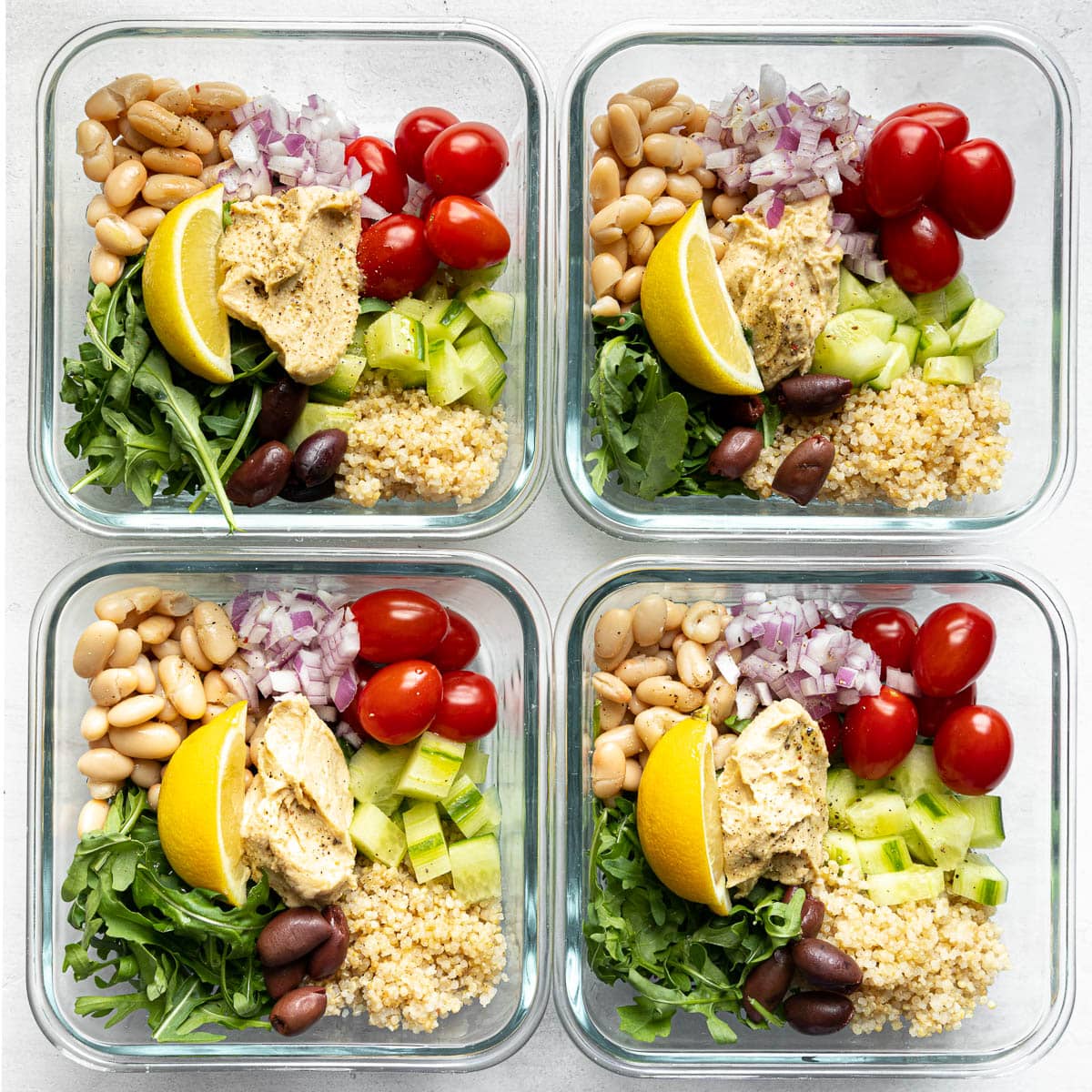 Easy Mediterranean Lunch Bowls Glowinglywell