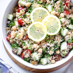 Mediterranean and Brown Rice Salad