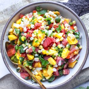 Fresh peach salsa