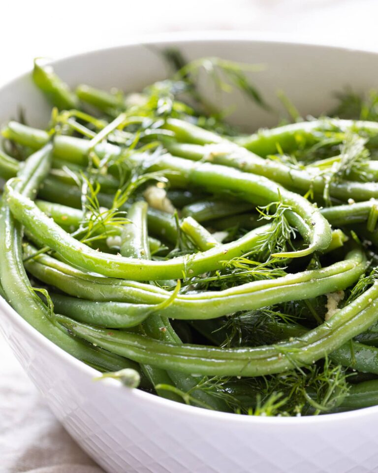 Dill and Garlic Green Beans