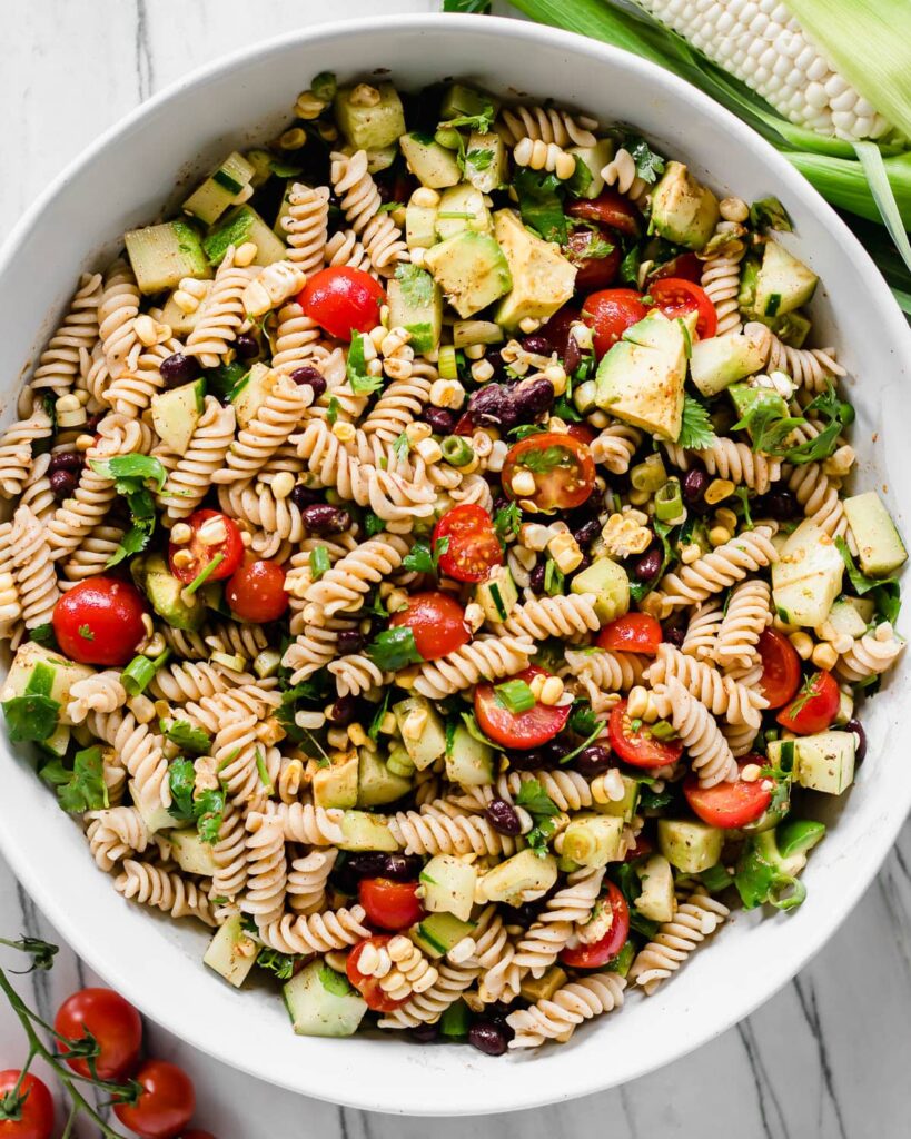 20 Minute Mexican Pasta Salad - glowinglywell.com