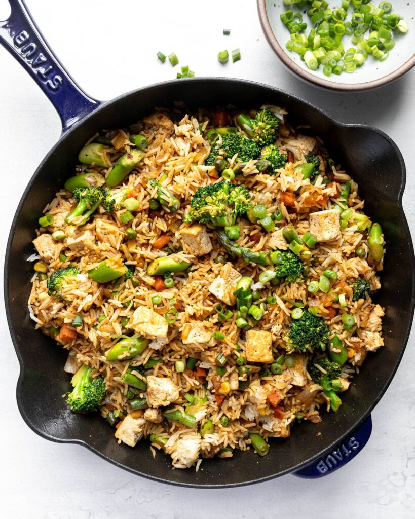 Not Fried Rice in pan